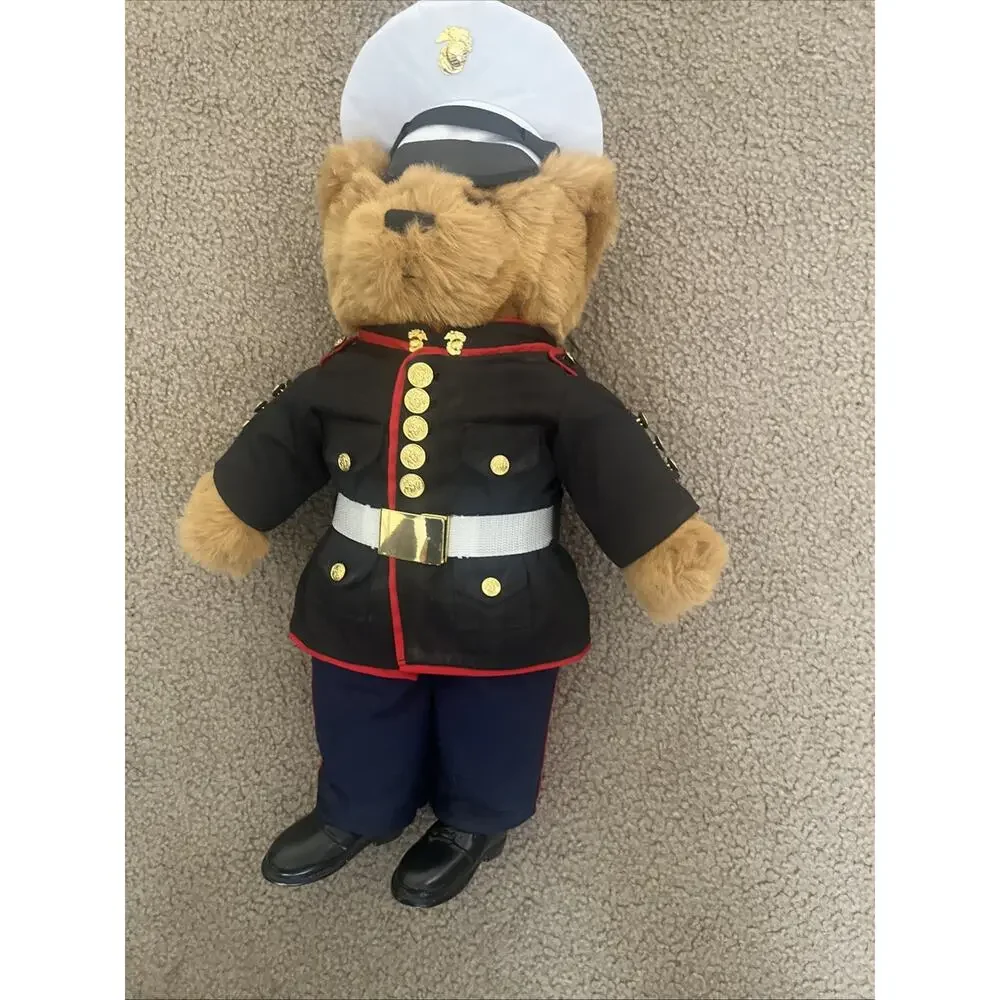 Genuine U.S. MARINE CORPS ENLISTED DRESS BLUE UNIFORM PLUSH BEAR 21